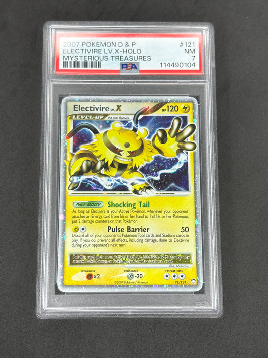 2007 Electivire LV.X #121 Mysterious Treasures PSA 7