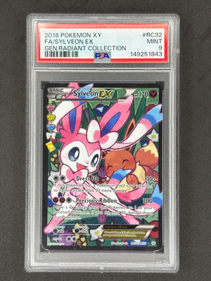 2016 Pokemon Sylveon Ex #RC32 Generations Radiant Collection PSA 9