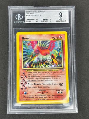 2001 Pokemon Ho-oh Holo #7 Neo Revelation BGS 9