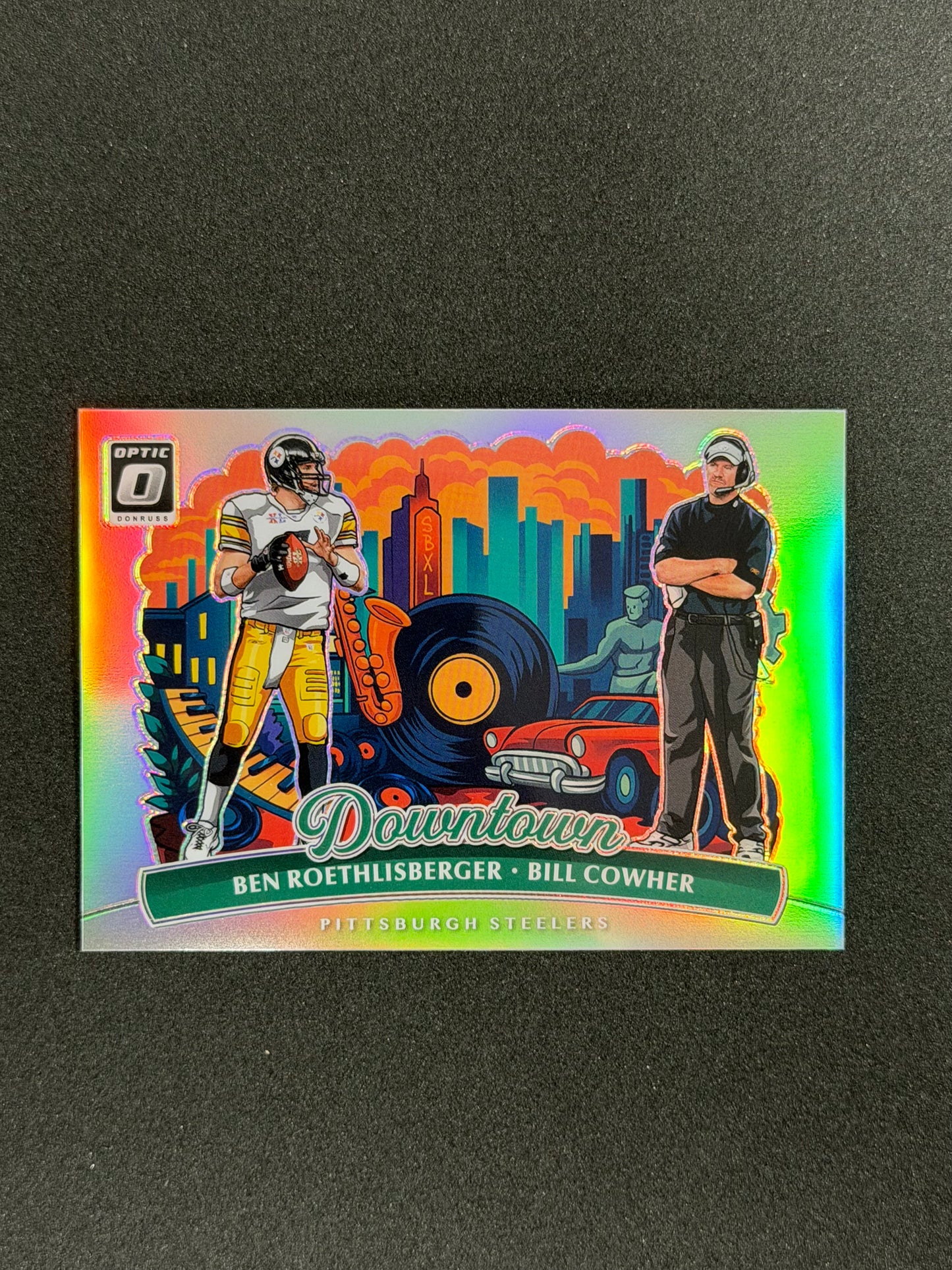Ben Roethlisberger / Bill Cowher #6 2025 Panini Donruss Optic Downtown Duo