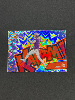 J.J. McCarthy #13 2024 Panini Absolute Kaboom Horizontal