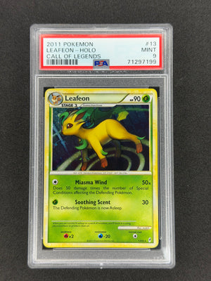 Leafeon #13 Pokemon Call of Legends Holo PSA 9