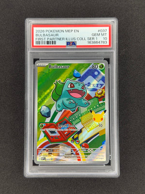 Bulbasaur #37 First Partner Pokemon Promo PSA 10