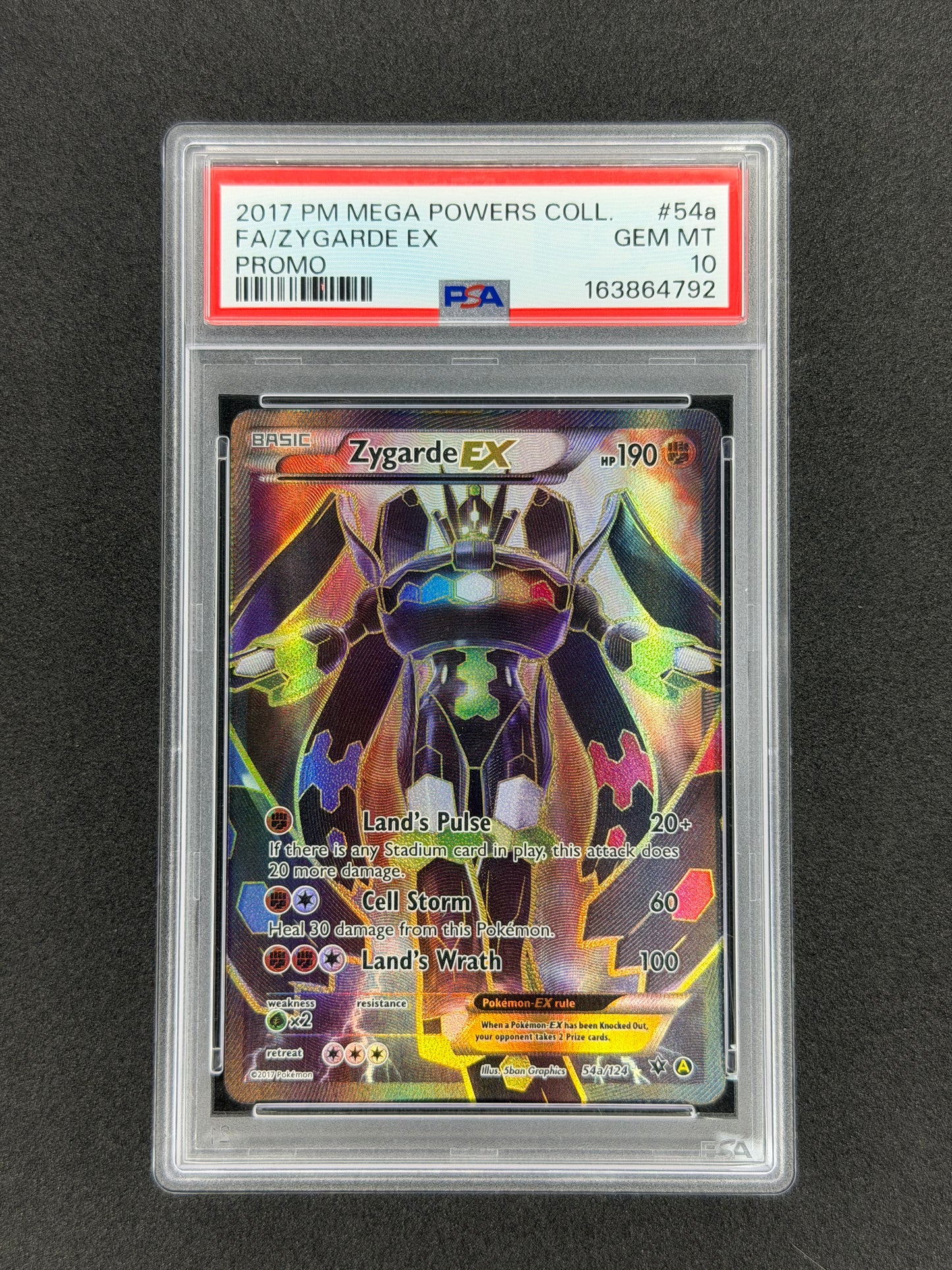 Zygarde EX #54a Pokemon Fates Collide PSA 10