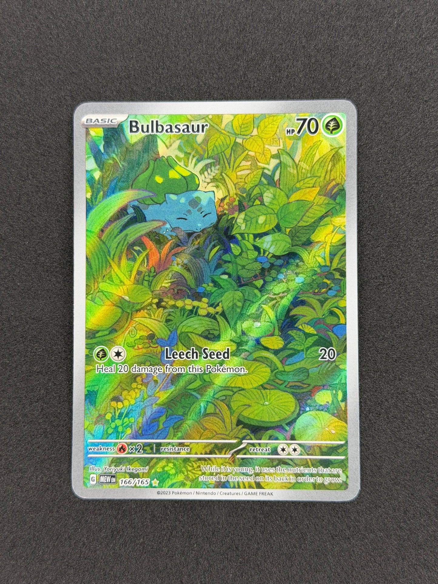 Bulbasaur #166 Pokemon Scarlet & Violet 151 NM