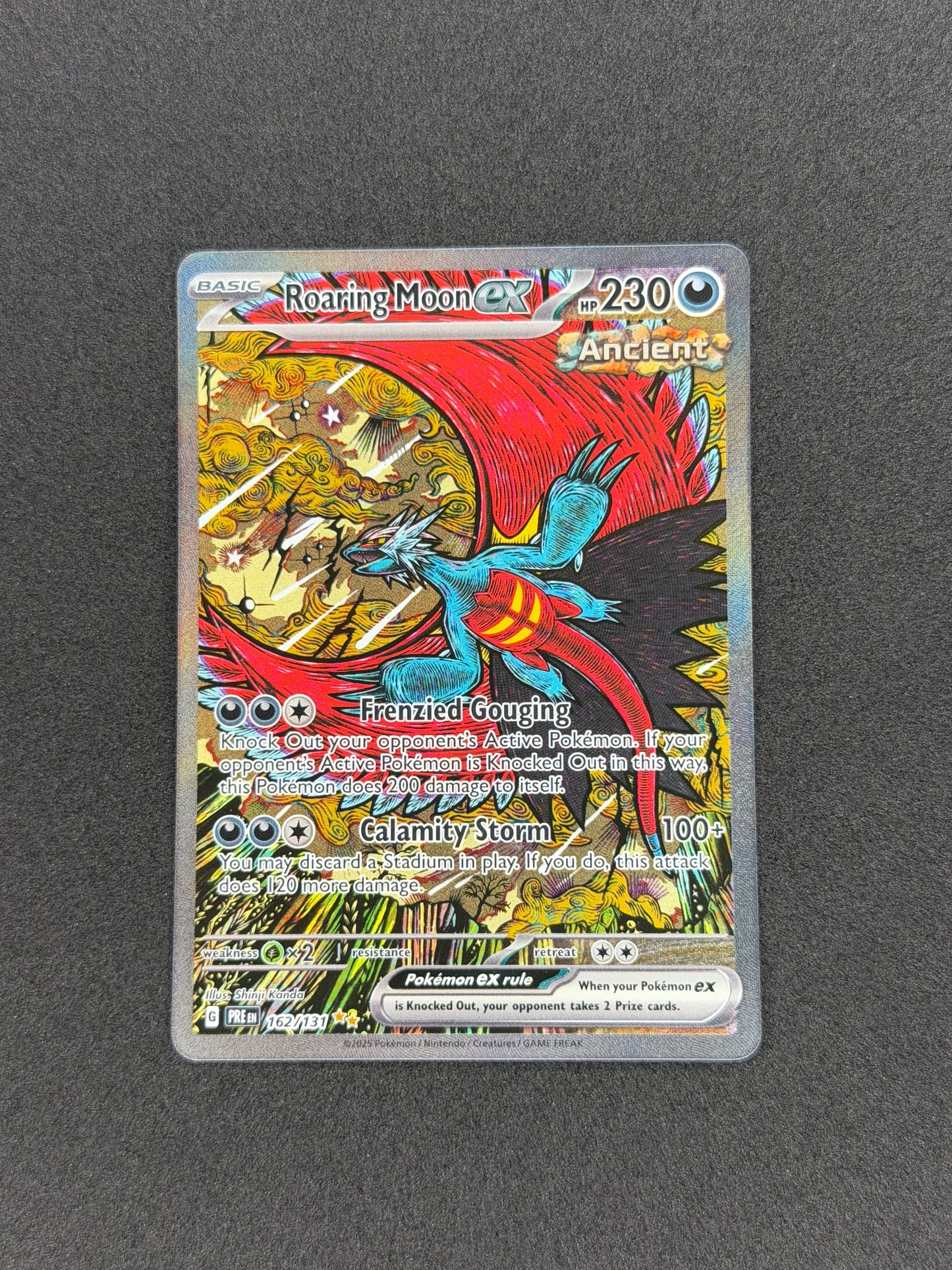 Roaring Moon ex #162 Pokemon Prismatic Evolutions NM