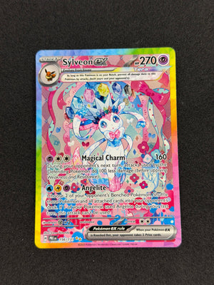 Sylveon ex #156 Pokemon Prismatic Evolutions NM
