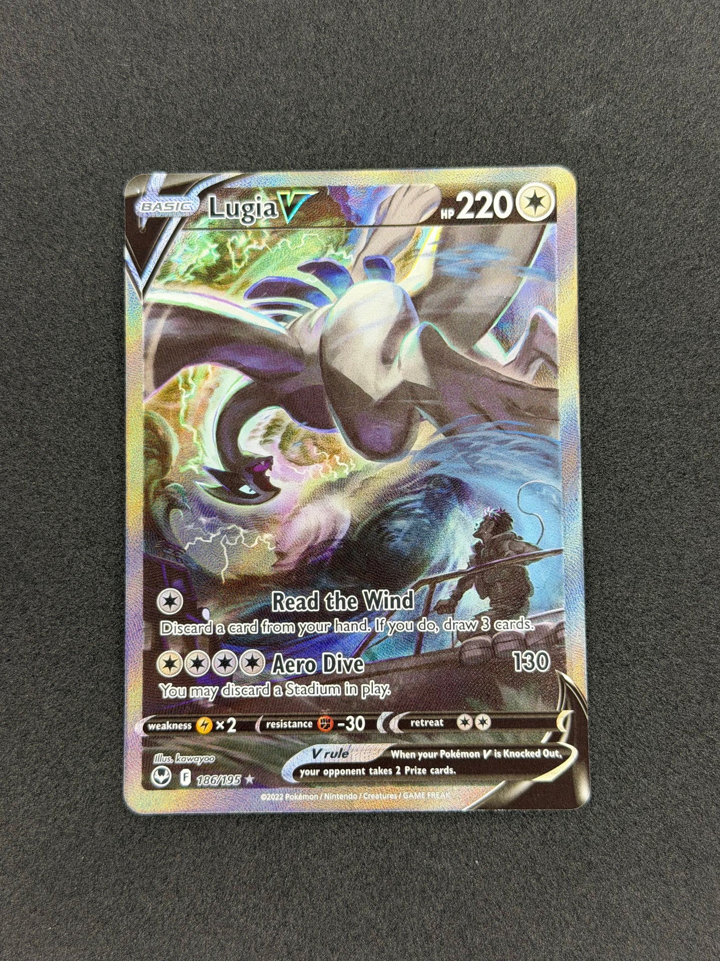 Lugia V #186 Pokemon Silver Tempest NM