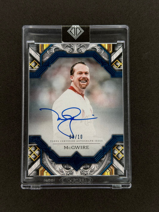 Mark McGwire [Blue] #TAC-MMC 2025 Topps Transcendent Auto #/10