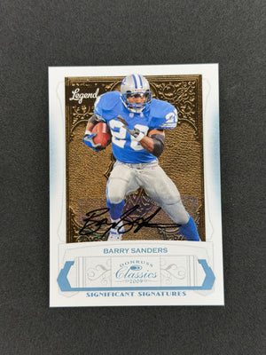 Barry Sanders Significant Signatures Platinum #103 2009 Panini Donruss Classics #/15