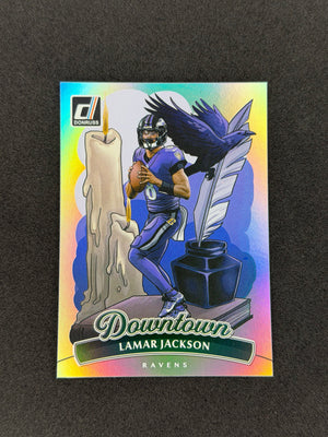 Lamar Jackson #1 2025 Panini Donruss Downtown