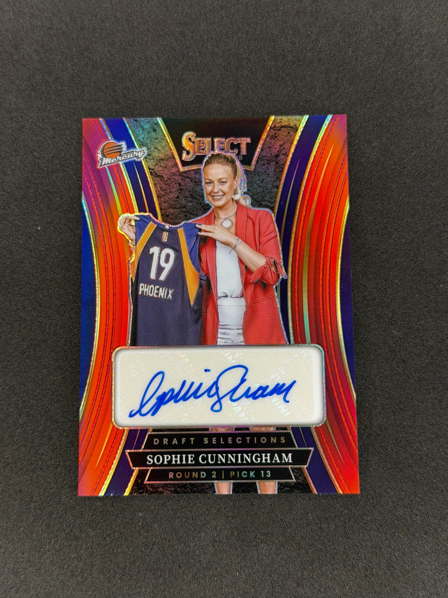Sophie Cunningham #5 2025 Panini Select WNBA Draft Selections Signature Red #/99