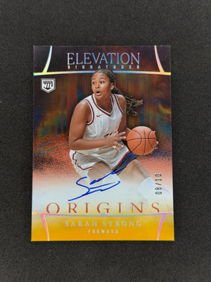 2025-26 Origins Basketball Sarah Strong Elevation Auto Gold #/10 NIL