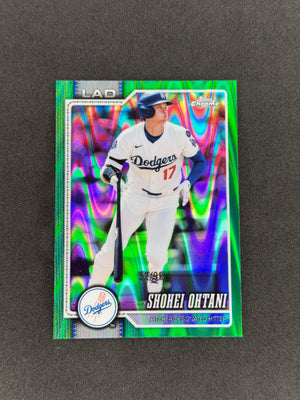 2026 Topps Chrome Shohei Ohtani #1 Green Raywave #/99