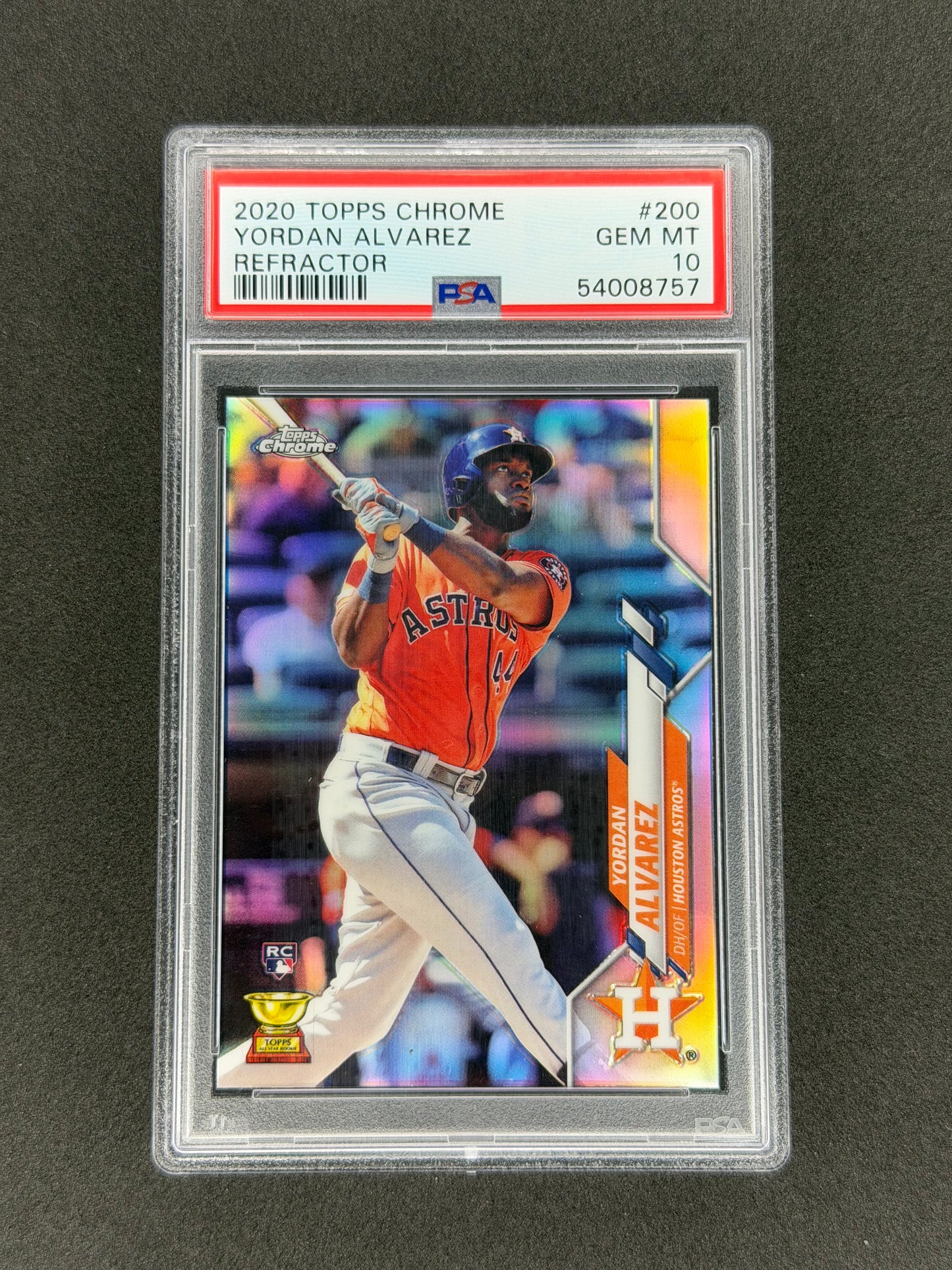 2020 Topps Chrome Yordan Alvarez #200 Refractor PSA 10 RC