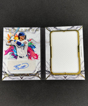 2025 Topps Inception Bobby Witt Jr. Booklet Auto Relic #/25 IARB-BW