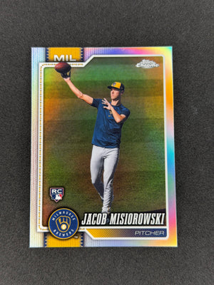 2026 Topps Chrome Jacob Misiorowski #196 Image Variation RC