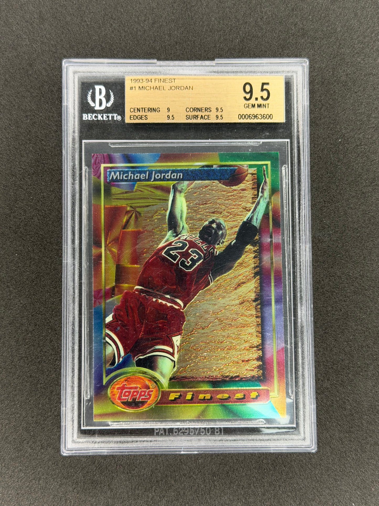 1993-94 Topps Finest Michael Jordan #1 BGS 9.5