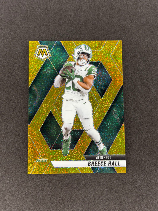 2025 Mosaic Breece Hall #236 Gold Glitter #/5