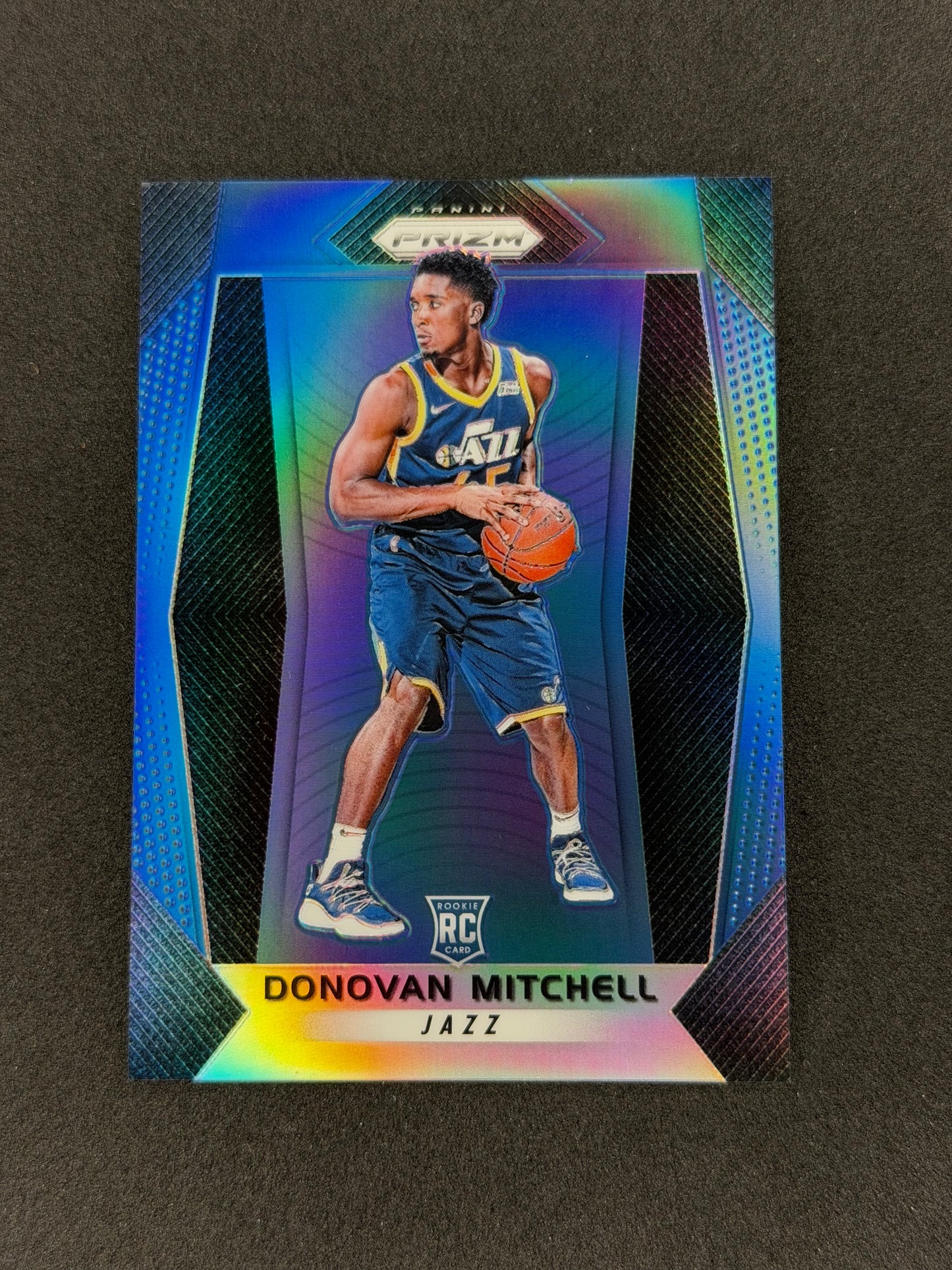 2017-18 Prizm Basketball Donovan Mitchell #117 Blue #/199 RC