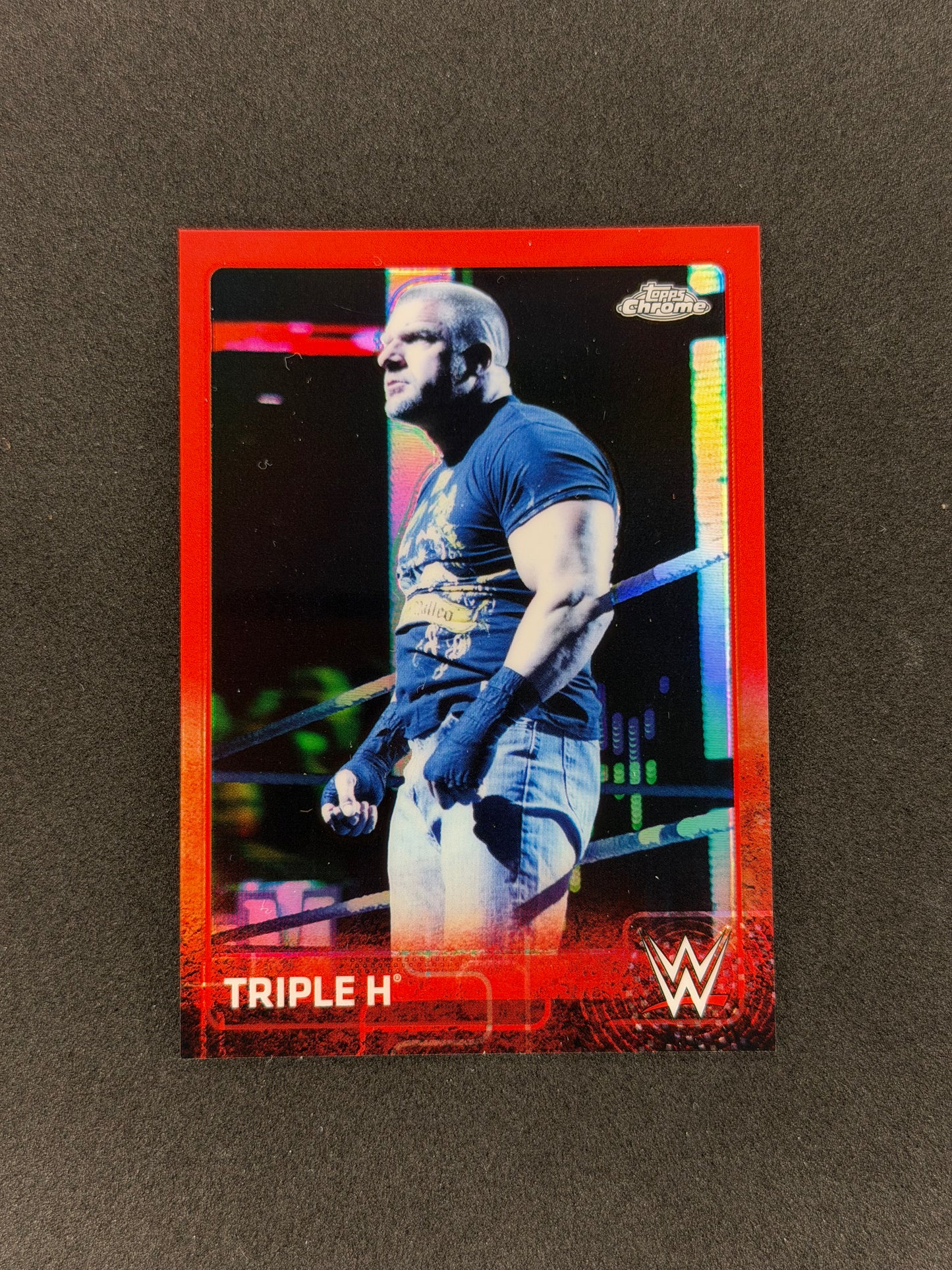 2015 Topps Chrome WWE Triple H #72 Red #/5