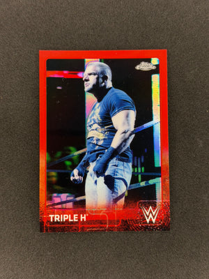 2015 Topps Chrome WWE Triple H #72 Red #/5
