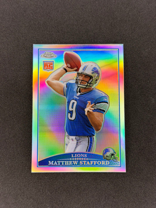 2009 Topps Chrome Matthew Stafford #TC210 Refractor RC
