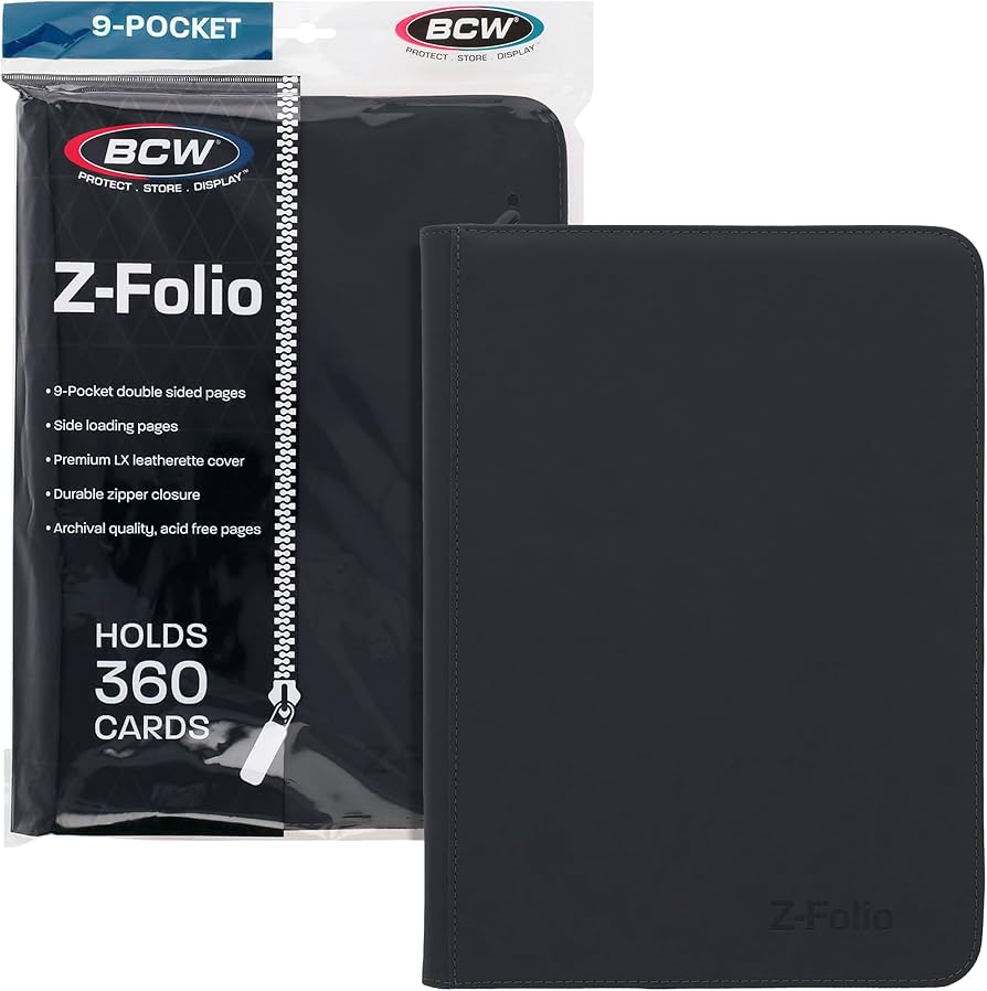 Z-Folio 9-Pocket Album - Black - 360 Cards